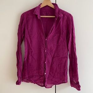 Frank & Eileen raspberry Cotton Voile Barry small